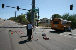 long wheelbase school bus turning accident 3