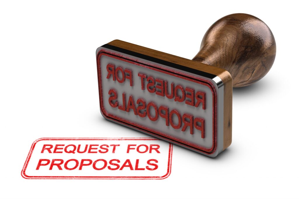 Request for Proposal stamp